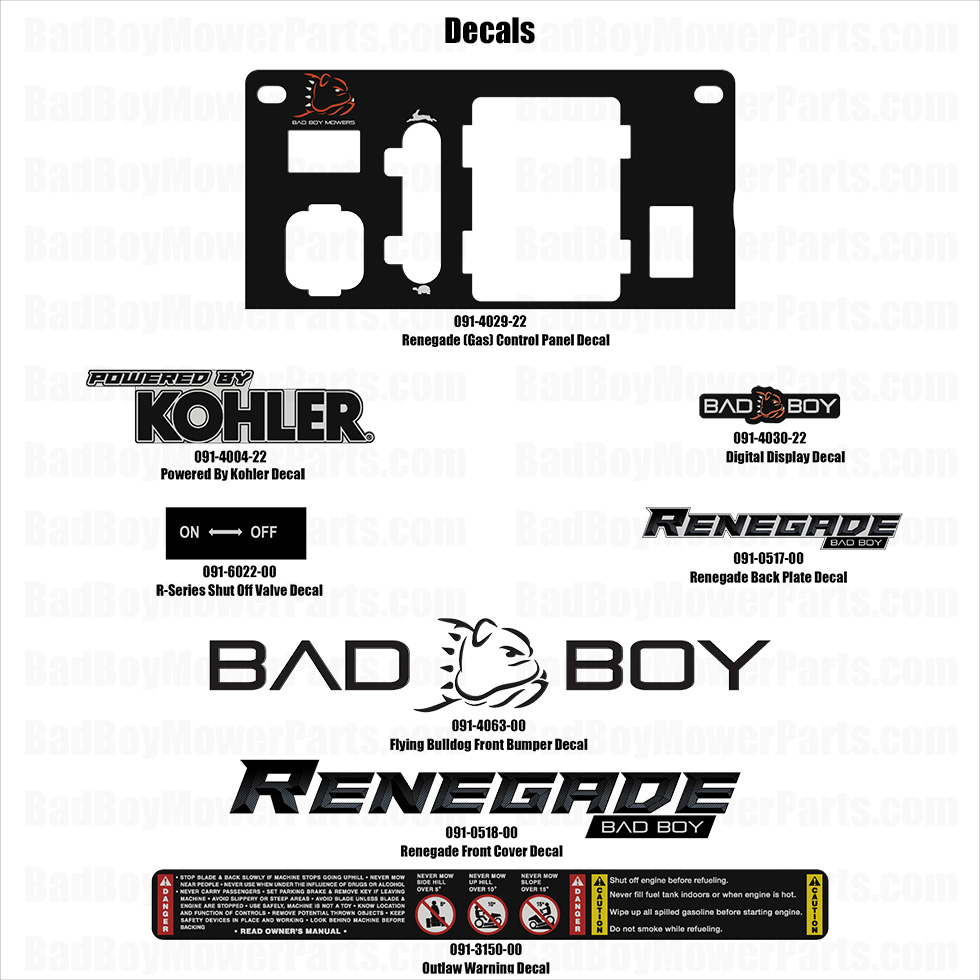 2025 Renegade - Gas - Decals - 1